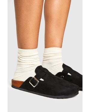Boohoo Basic Closed Toe Clogs - Black