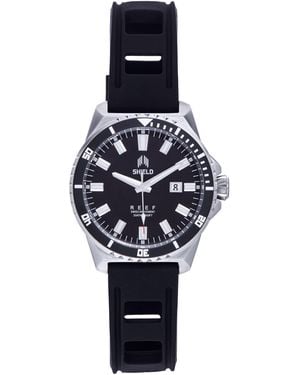 Shield Reef Strap Watch W/Date - Blue
