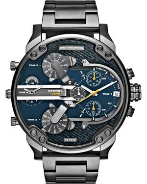 DIESEL Dz7331 Mr Daddy 2.0 Gunmetal Stainless Steel Watch - Black