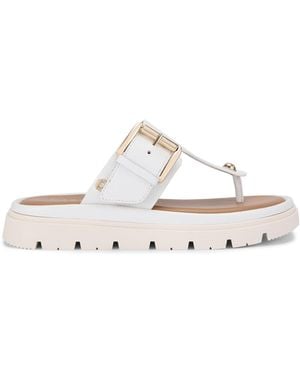 Carvela Kurt Geiger Leather Pavilion T Bar Mule Mules - White