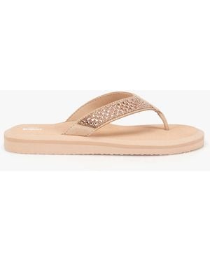 Totes Sol Bounce 0464 Toe-Post Sandals Nude - Pink