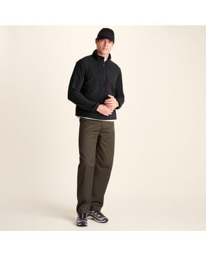 TOG24 Charlton Printed Midweight Microfleece Half Zip - Black