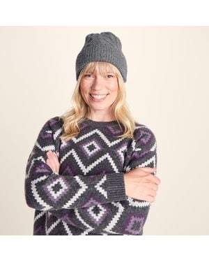 TOG24 Janice Supersoft Cable Knit Beanie - Blue