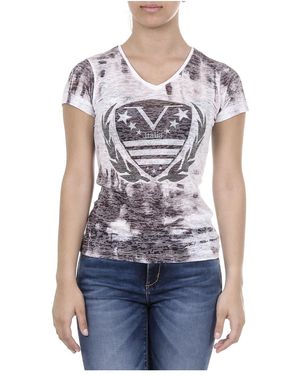 Versace 19.69 Abbigliamento Sportivo V T-Shirt Short Sleeves V-Neck Emily - Blue
