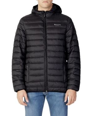 Aquascutum London Logo Active Hoodie Jacket - Black