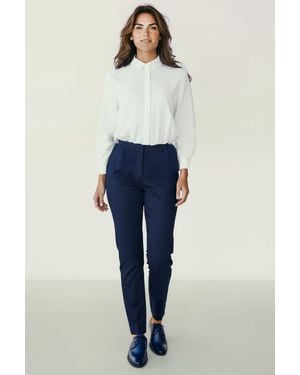 Secret Label Slim Leg Ankle Grazer Trousers - Blue