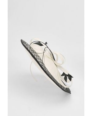 Karen Millen Layered Feather Detail Fascinator - White