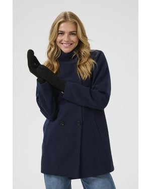 Kaffe Handschoenen Kabelle Handschoenen - Blauw