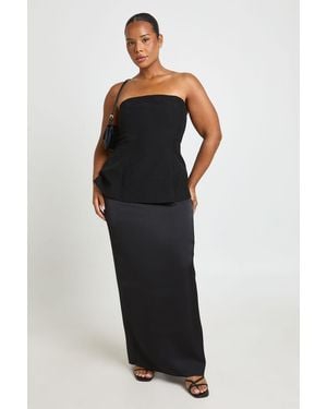 Boohoo Plus Bandeau 2 - Black