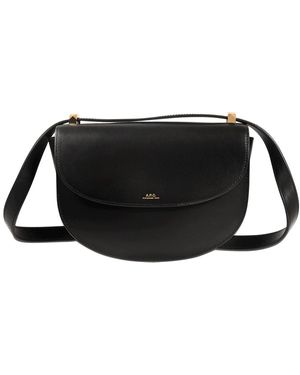 A.P.C. Geneve Hobo Bag - Black