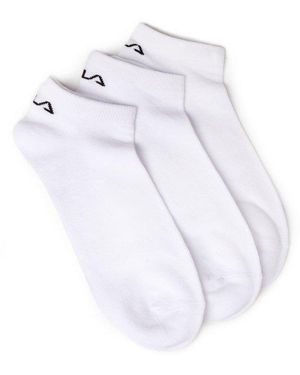 Fila 3 Pack Trainer Socks - White