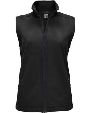 Sol's Ladies Race Softshell Gilet - Black