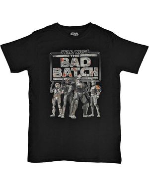 Star Wars Adult The Bad Batch T-Shirt - Black