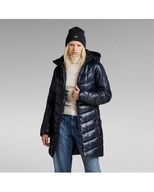 G-Star G-Star Raw Slim Hooded Long Coat - Blue