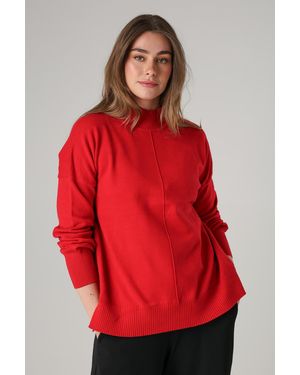 French Connection High Neck Cosy Long Sleeve Jumper - Red
