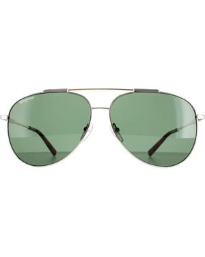 Ferragamo Aviator Tortoise Sf265S Metal - Green