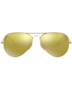 Ray-Ban Aviator Light Lens Sunglasses - Brown