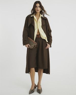 River Island Bermuda Shorts - Brown