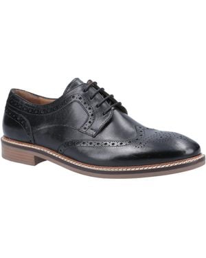 Hush Puppies Bryson Leather Oxford Shoes - Black
