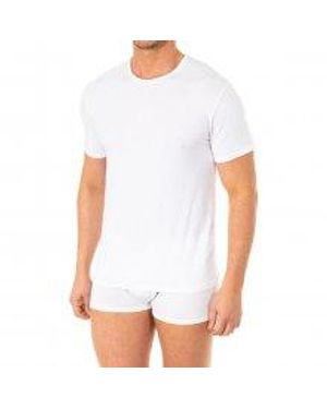 Abanderado Short-Sleeved, Round-Neck T-Shirt For A0Dgp. Everyday Comfort And Style - White