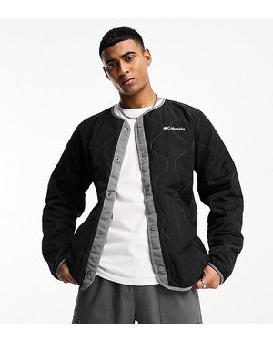 Columbia Doverwood Crinkle Fabric Quilted Liner Jacket - Black