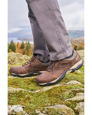 Mountain Warehouse 'Pioneer Ii' Waterproof Walking Shoes Extreme Isogrip Leather - Grey