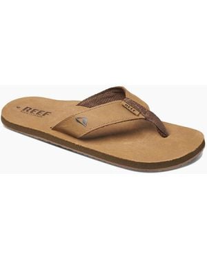Reef Leather Smoothy Bronze - White