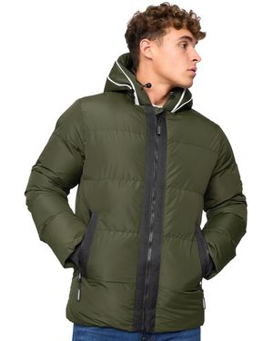 Crosshatch Sandbox Hooded Jacket - Green