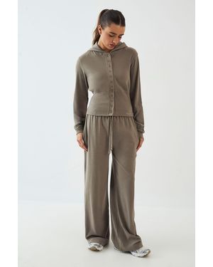 DSGN Studio Heavy Rib Straight Leg Jogger - Natural