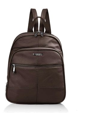 Woodland Leathers Genuine Leather Backpack - Brown