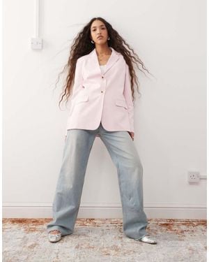 Miss Selfridge Essential Oversized Blazer - Pink