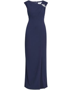 Gina Bacconi Harley Maxi Dress With Trim - Blue
