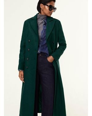 Baukjen Inge Wool Blend Long Coat - Blue