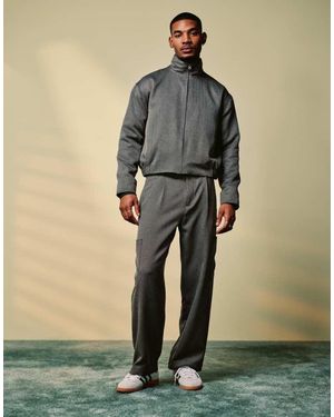 ASOS Smart Co-Ord Wide Cargo Trousers - Natural