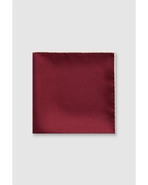 Alexandre Silver Label Pocket Square - Red