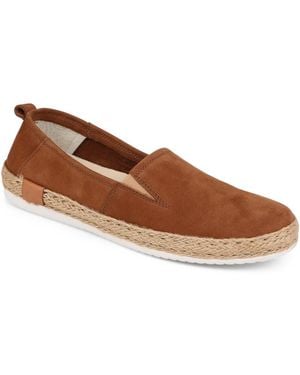 Jones Bootmaker Milan Leather Espadrille Flats - Brown