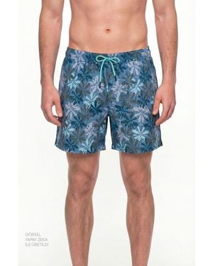 Penti Calm Floral Sea Shorts - Blue