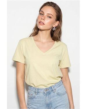 Bianco Lucci Cotton T-Shirt - Yellow
