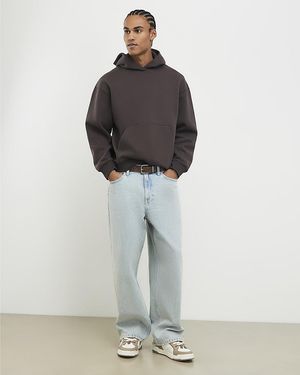 River Island Hoodie Oversized Fit Cotton - Brown