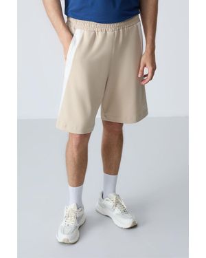 TOMMY LIFE Cotton Blend Sweat Shorts - Natural