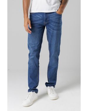 Tokyo Laundry Mid Slim Fit Cotton Blend Jeans - Blue