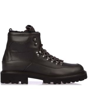 BOSS Julyo Lace-Up Half Boots - Black