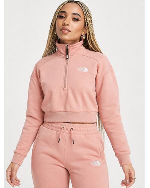 The North Face 1/4 Zip Fleece Sweat - Pink