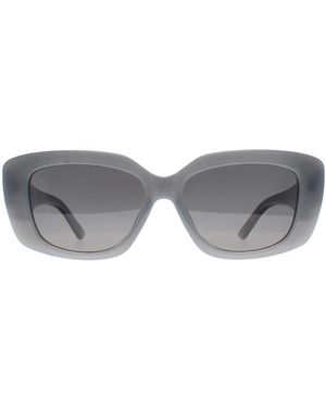 Montana Rectangle Shiny Cream Smoke Polarized Mp56 - Grey