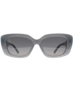 Montana Rectangle Shiny Cream Smoke Polarized Mp56 - Grey