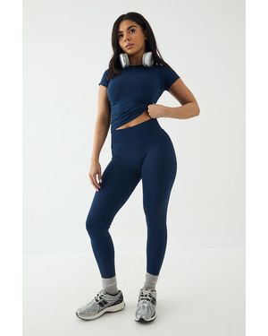 DSGN Studio Sport Contour Bum Scrunch Seamless Legging - Blue
