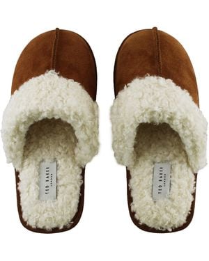 Ted Baker Slippo Slippers Suede - Green