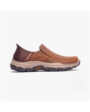 Skechers 204810/Cdb Respected-Elgin Shoes Leather - Brown
