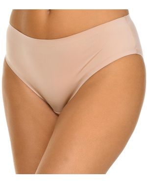 DIM Seamless Marbled Effect Knickers 007Yg - Natural