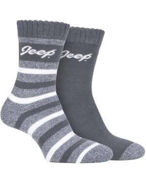 Jeep Ladies Thermal Boot Socks - Grey
